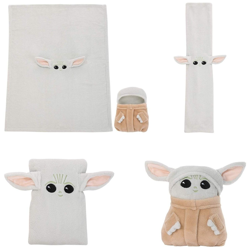 Disney Star Wars NEW Mandalorian Child Plush Yoda Toy Blanket Convertible Pillow - Picture 6 of 7